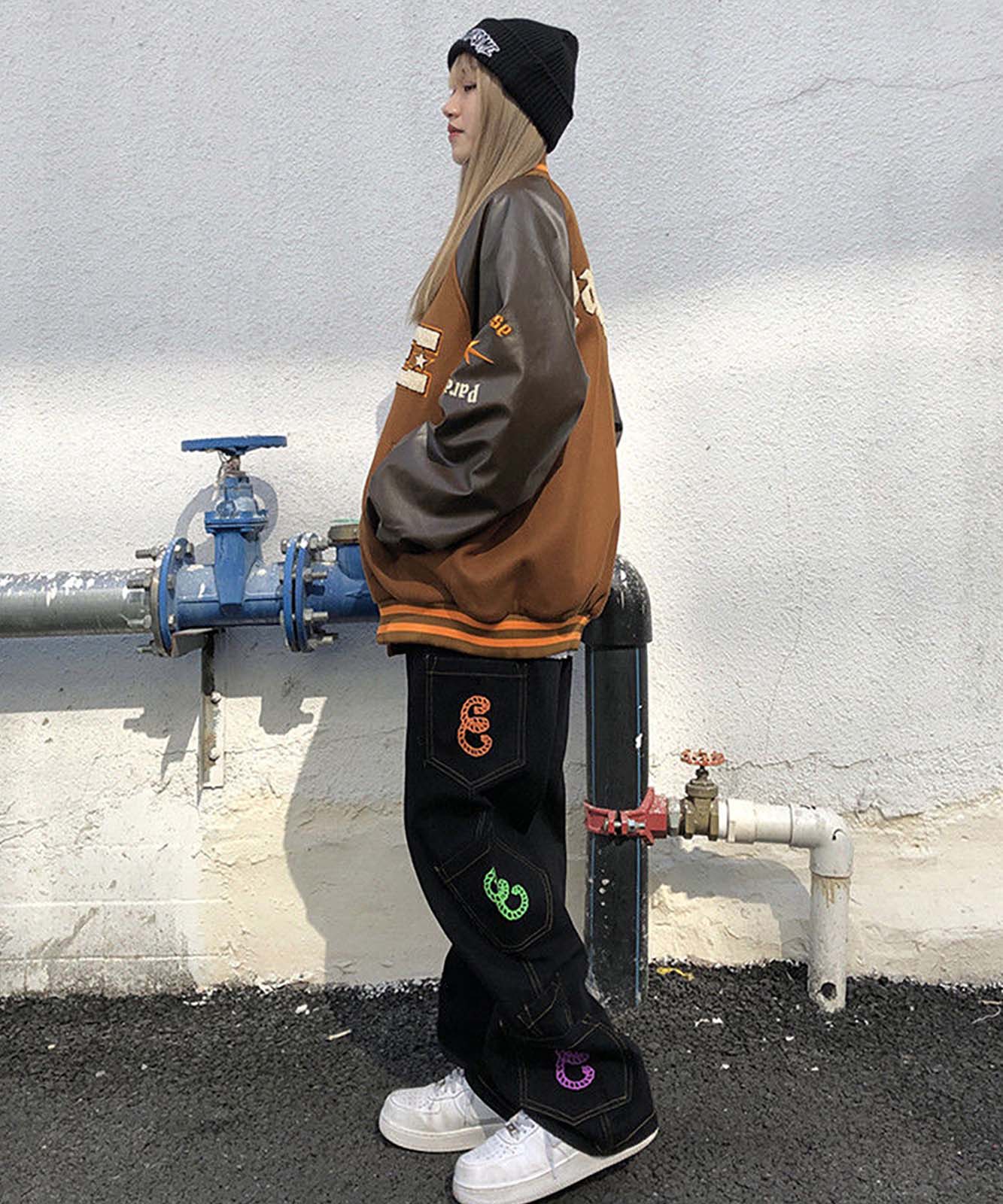 DEVICE select ブラウンベース ビッグロゴ スタジャン メンズ レディース ユニセックス