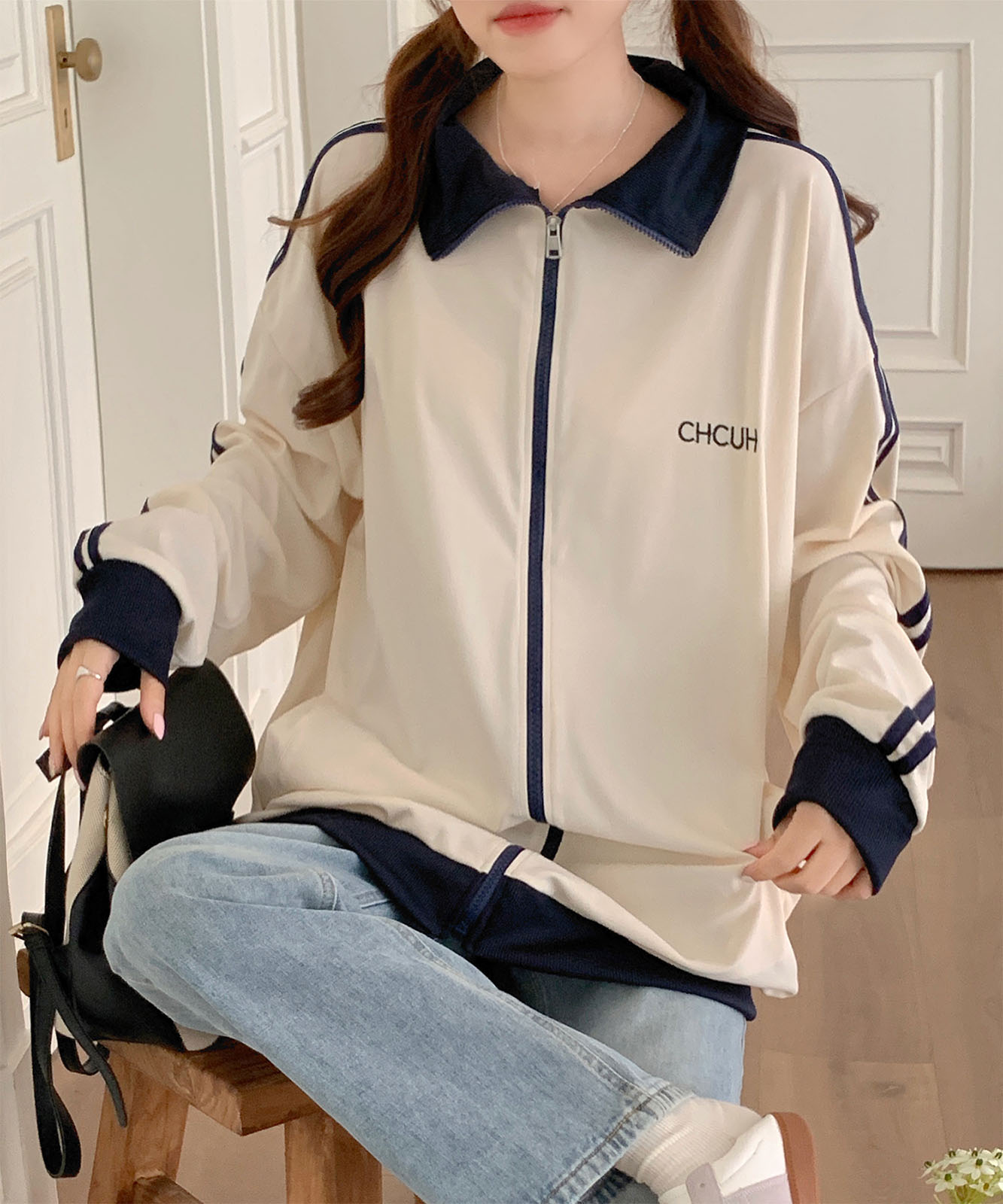 DEVICE select ダブルライン リブ トラックジャケット トラックトップ ジャージ ノームコア メンズ レディース