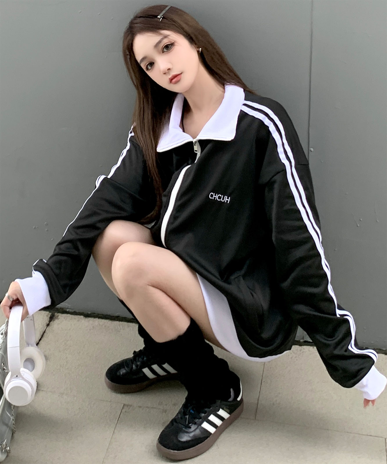 DEVICE select ダブルライン リブ トラックジャケット トラックトップ ジャージ ノームコア メンズ レディース