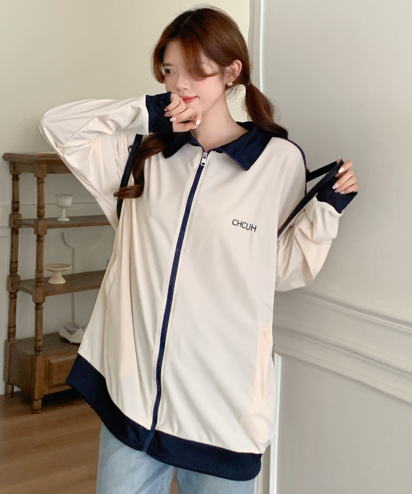 DEVICE select ダブルライン リブ トラックジャケット トラックトップ ジャージ ノームコア メンズ レディース