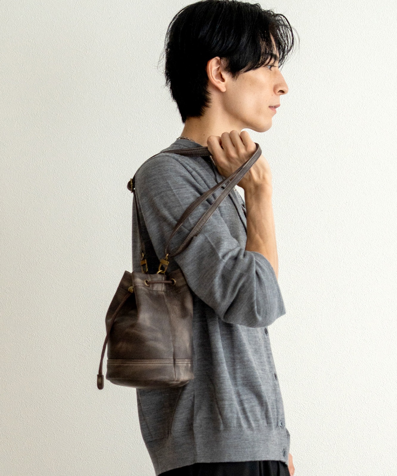 DEVICE ヴィンテージデザイン 巾着 ショルダーバッグ