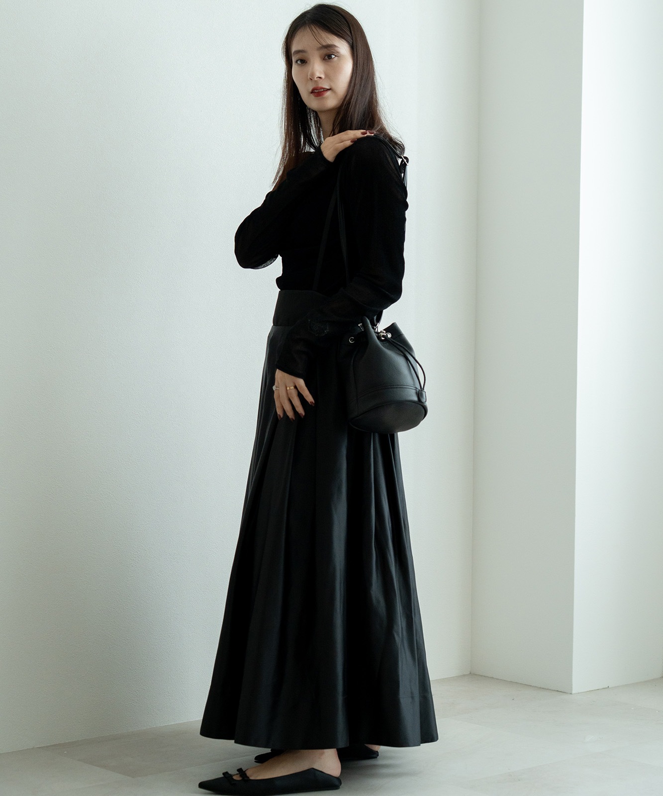 DEVICE ヴィンテージデザイン 巾着 ショルダーバッグ