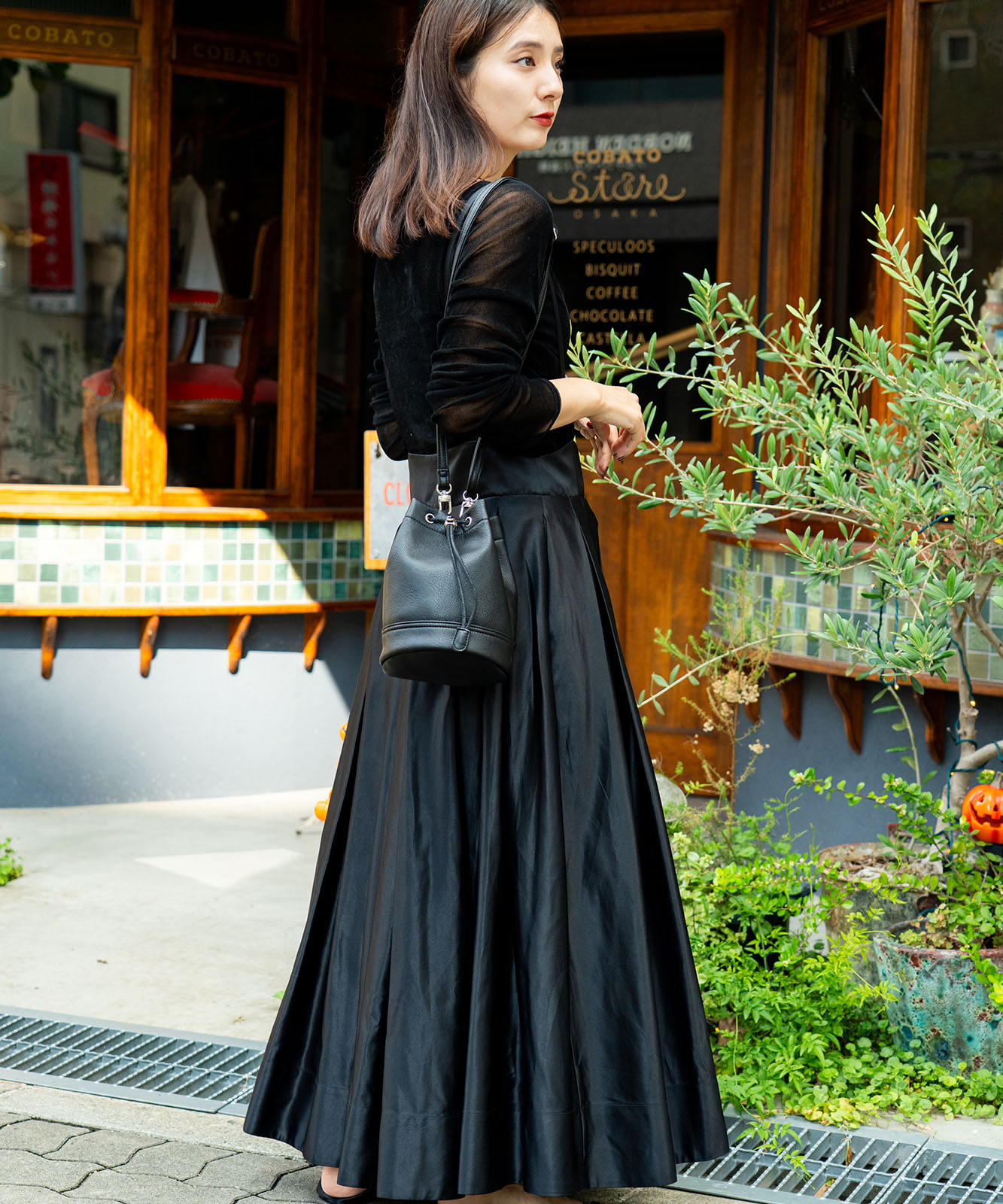 DEVICE ヴィンテージデザイン 巾着 ショルダーバッグ