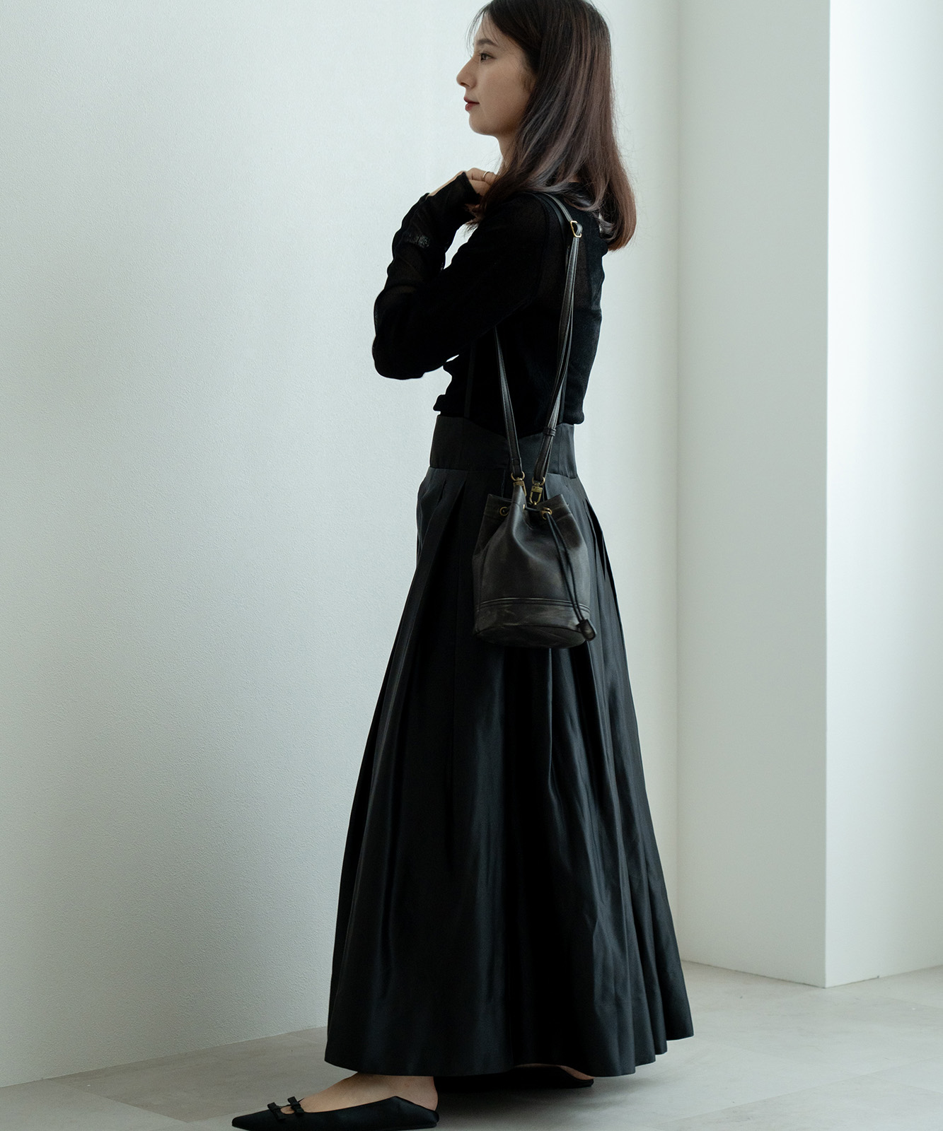 DEVICE ヴィンテージデザイン 巾着 ショルダーバッグ