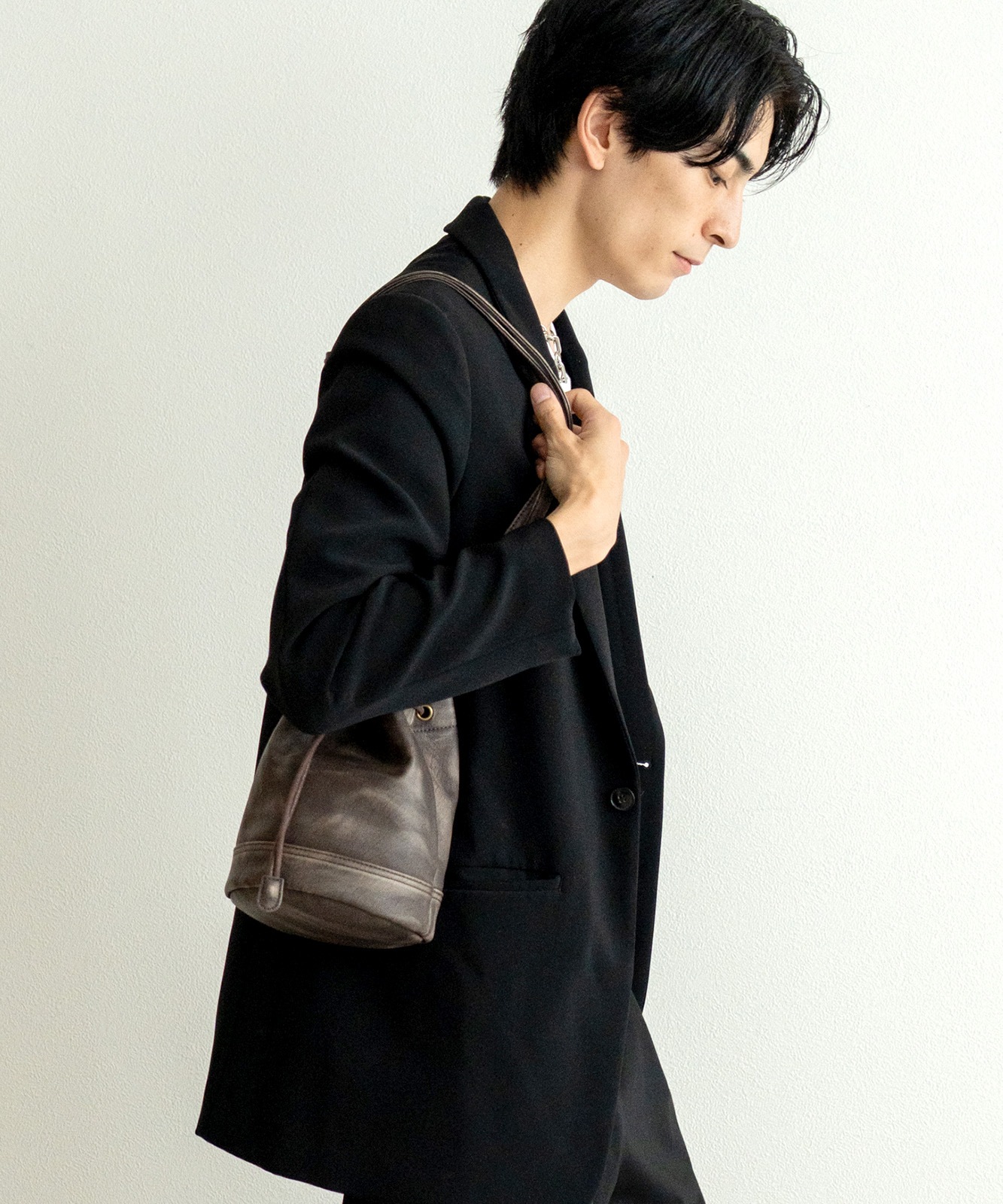 DEVICE ヴィンテージデザイン 巾着 ショルダーバッグ