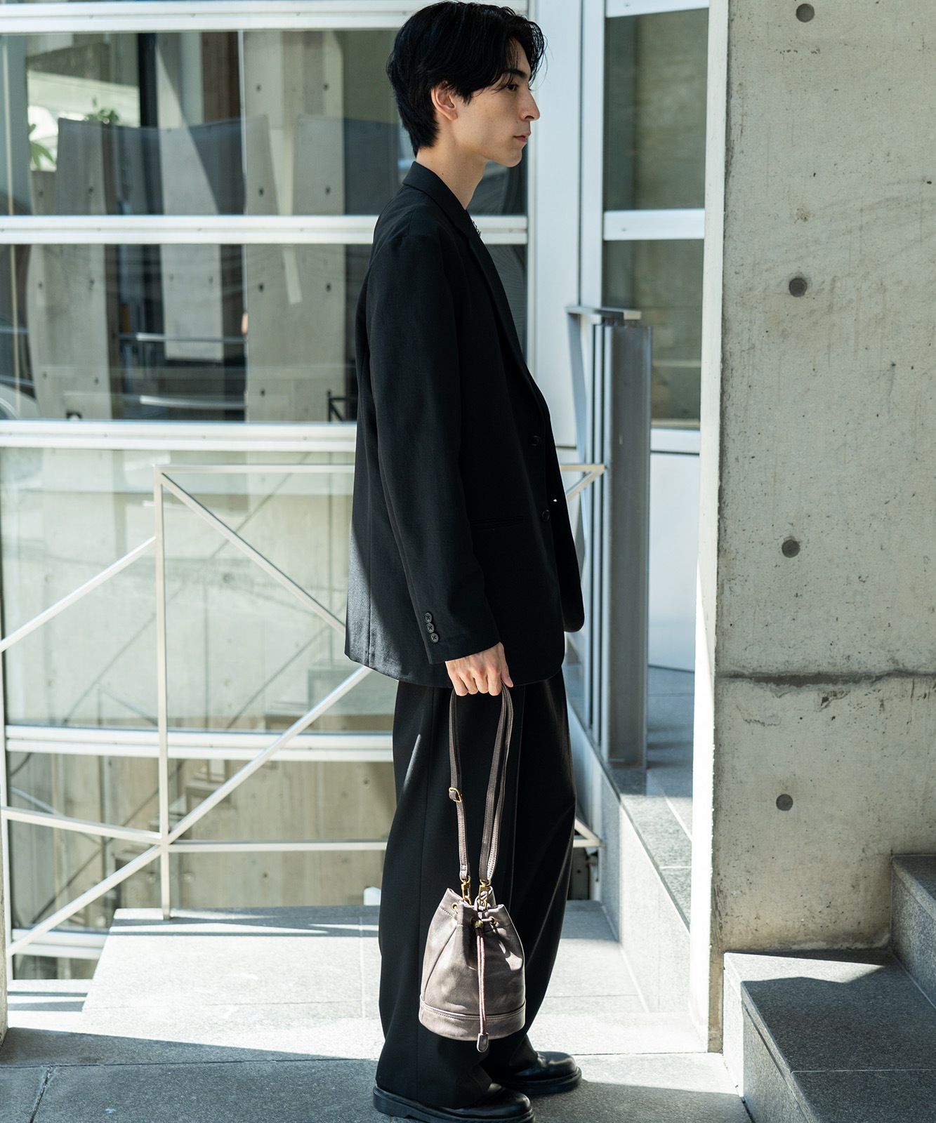 DEVICE ヴィンテージデザイン 巾着 ショルダーバッグ