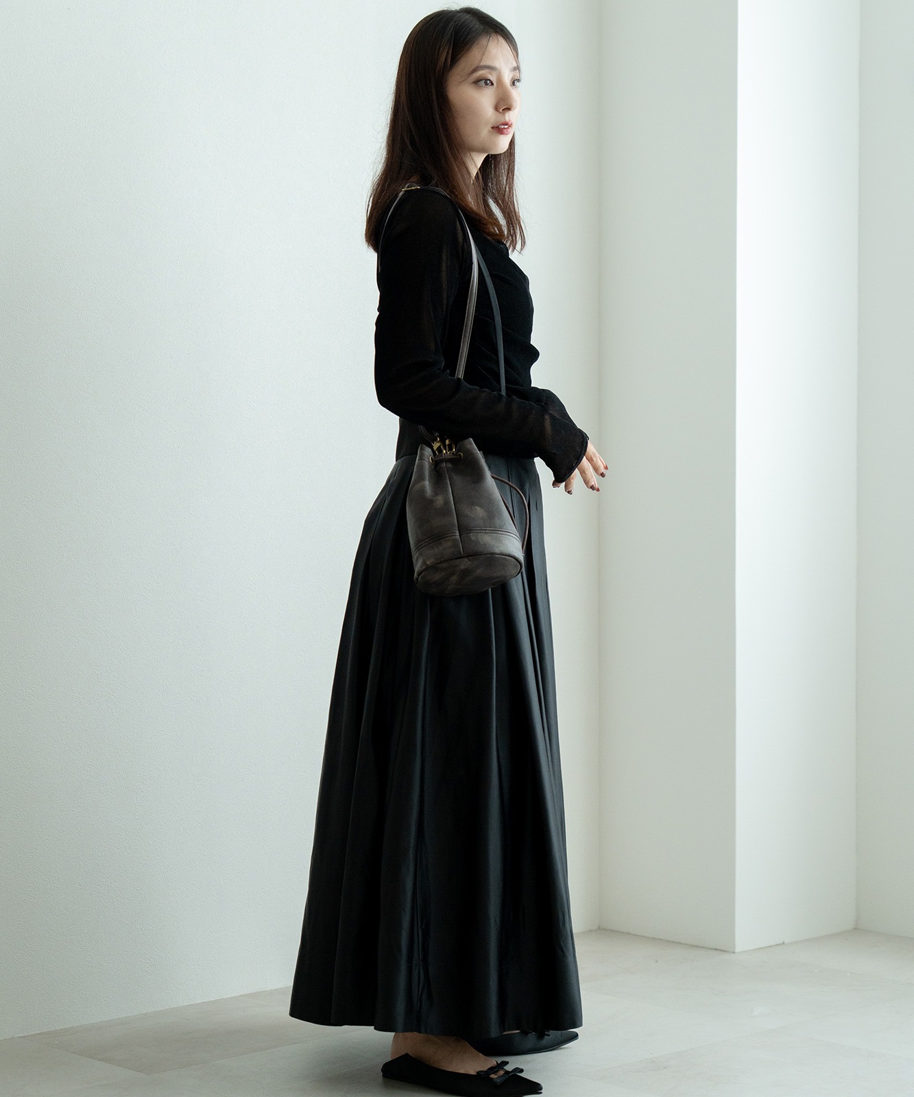 DEVICE ヴィンテージデザイン 巾着 ショルダーバッグ