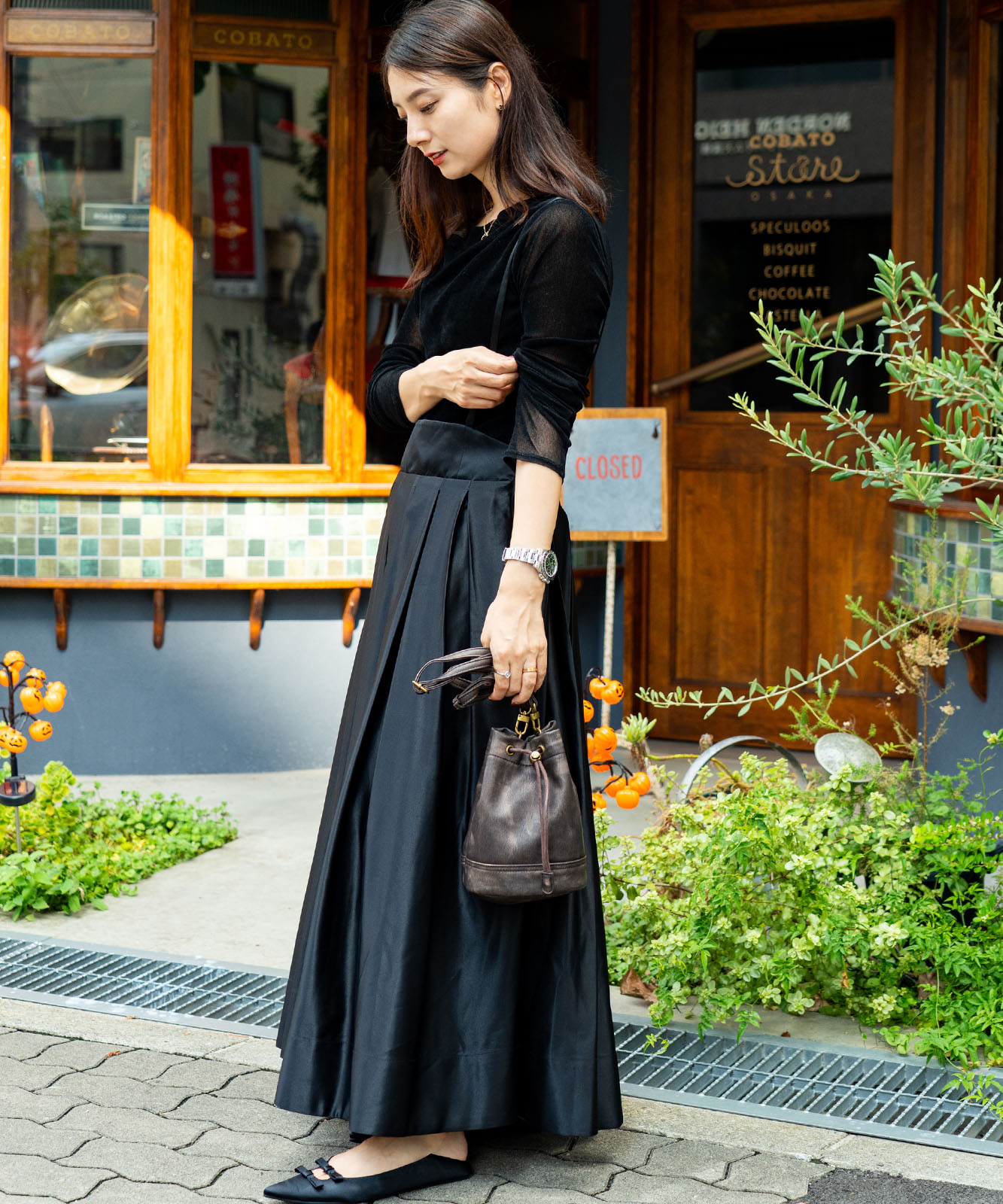 DEVICE ヴィンテージデザイン 巾着 ショルダーバッグ