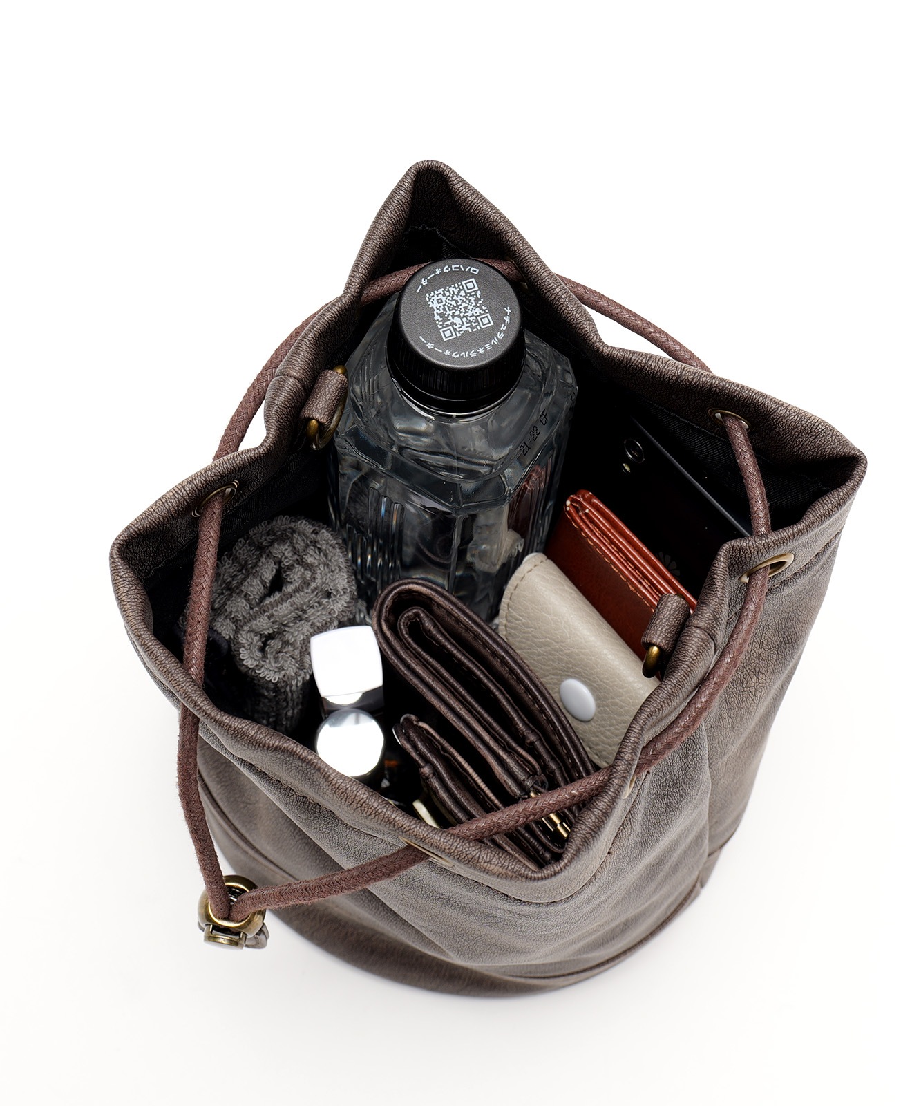 DEVICE ヴィンテージデザイン 巾着 ショルダーバッグ