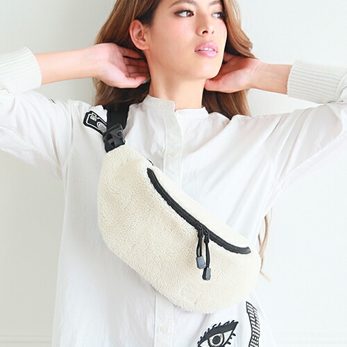 unknown ファーウエストポーチ　archive Rename ファー／ボア ウエストバッグ RWF90029