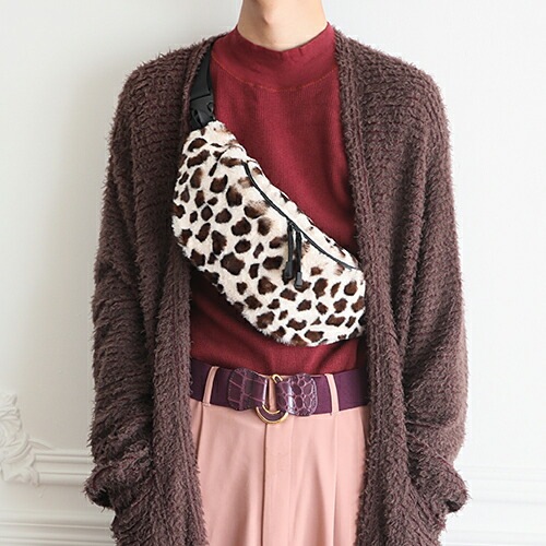 Rename ファー／ボア ウエストバッグ