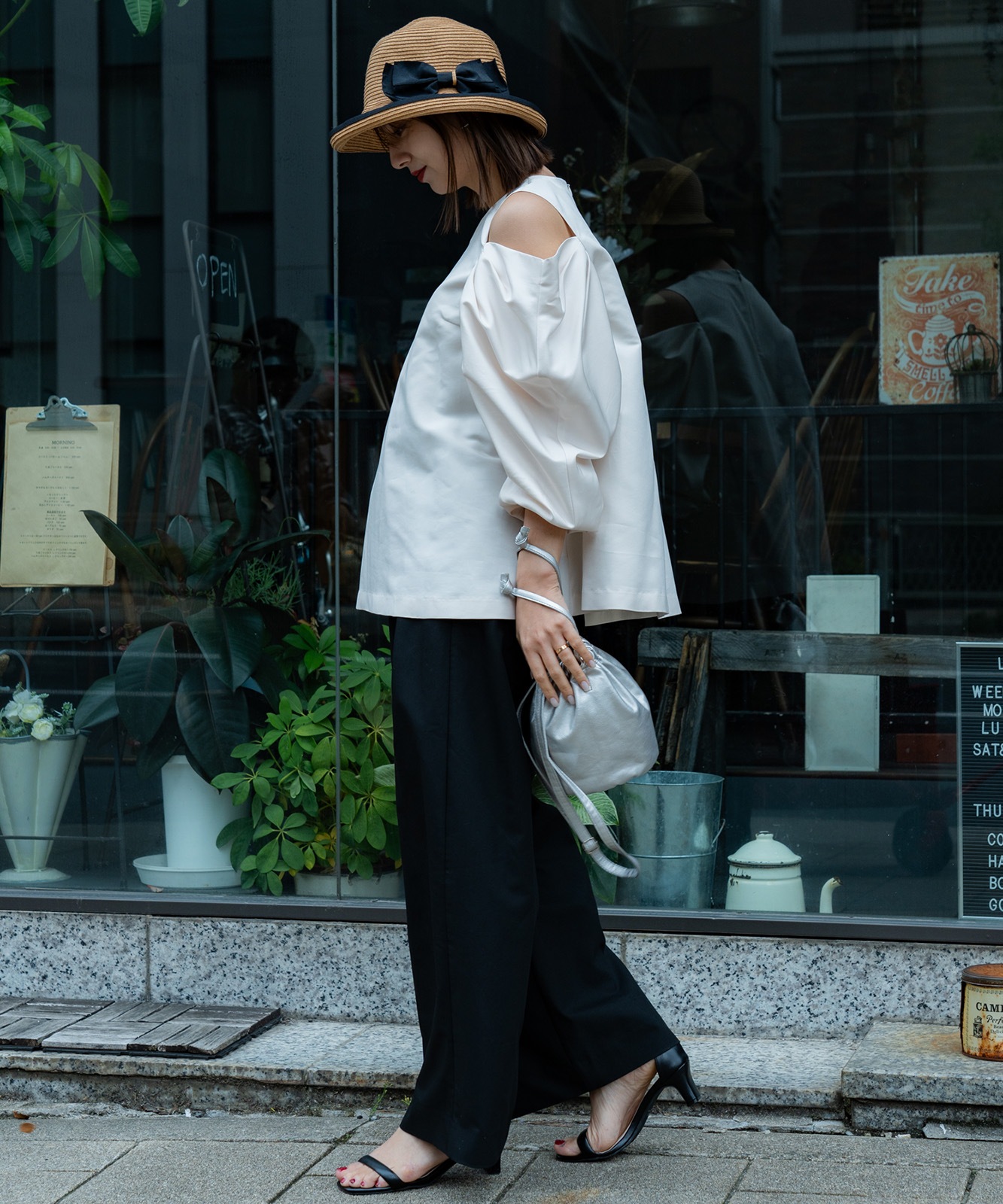 【 DEVICE × じーたーコラボ 】 Rename ソフトフェイクレザー 巾着ショルダーバッグ メンズ レディース RSG20133