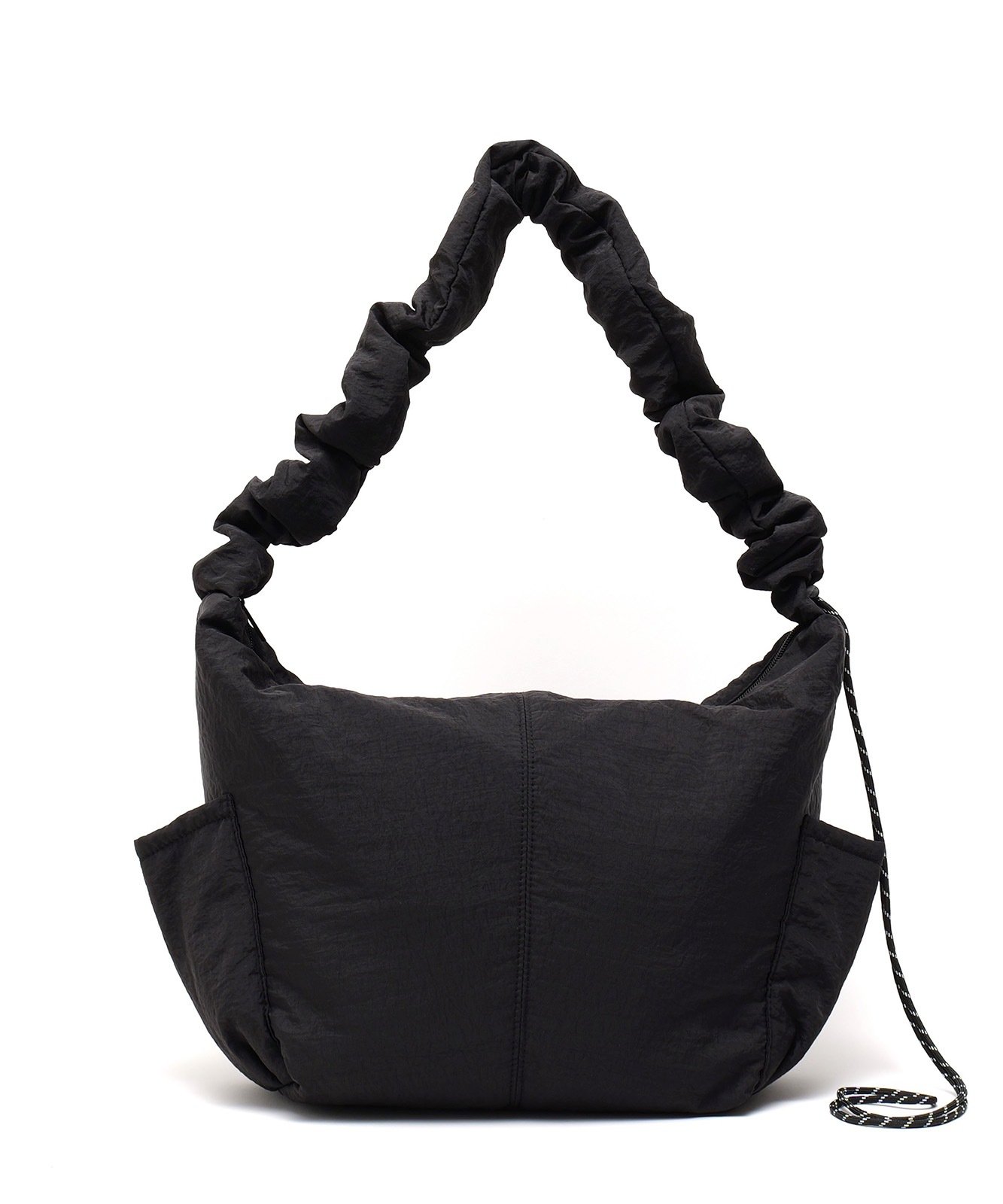 DEVICE+ 軽量  ギャザー ドローコード ショルダーバッグ メンズ レディース