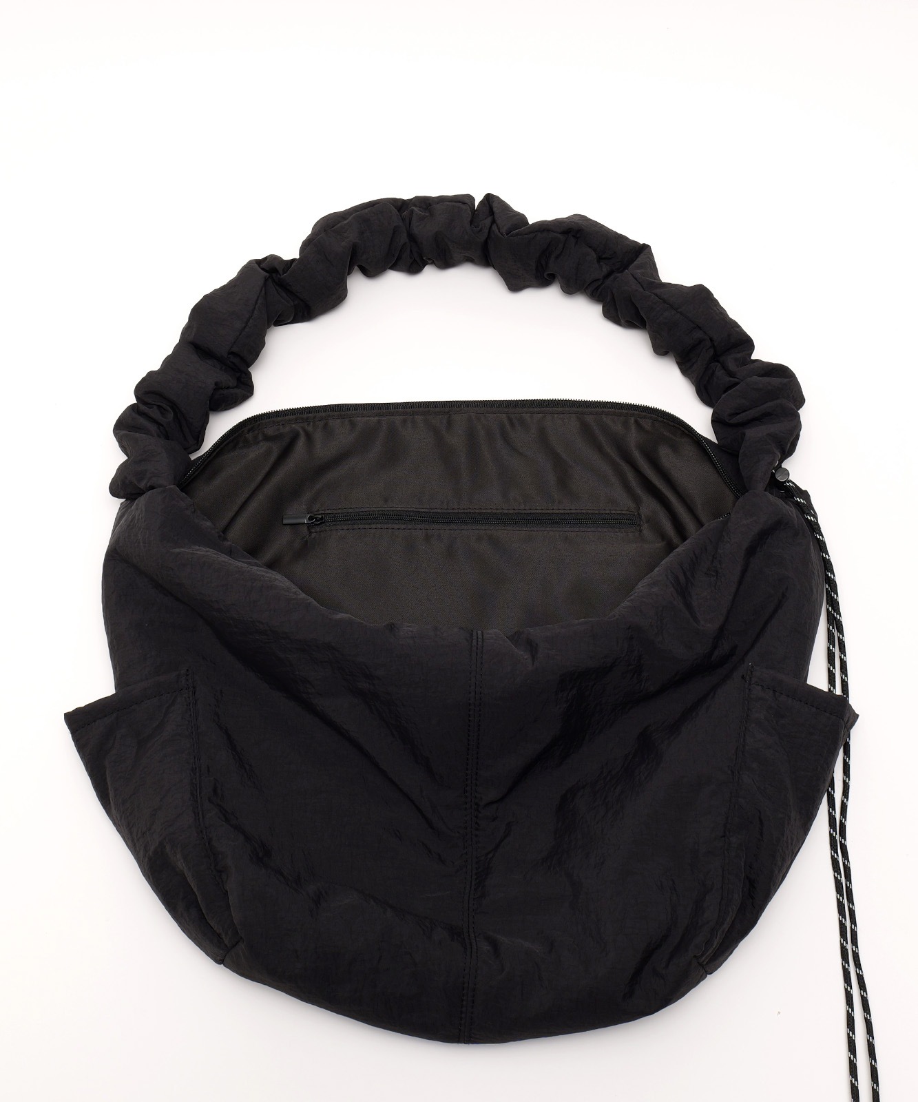 DEVICE+ 軽量  ギャザー ドローコード ショルダーバッグ メンズ レディース