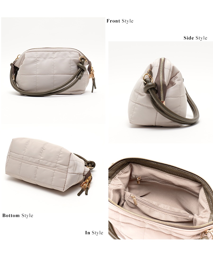 REAIMER キルティング ナイロン 2way ショルダーバッグ 