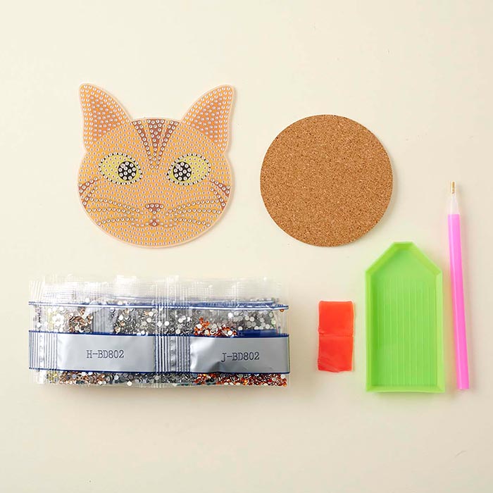 キット/ダイヤモンドフィックスコースター/Cats 全8種