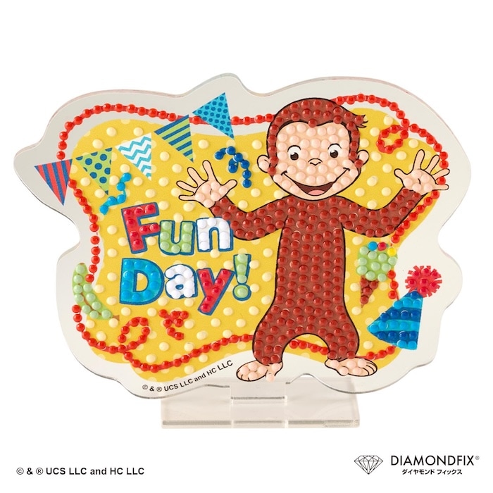 おさるのジョージキーアクリルスタンド「Fun Day!」ダイヤモンド