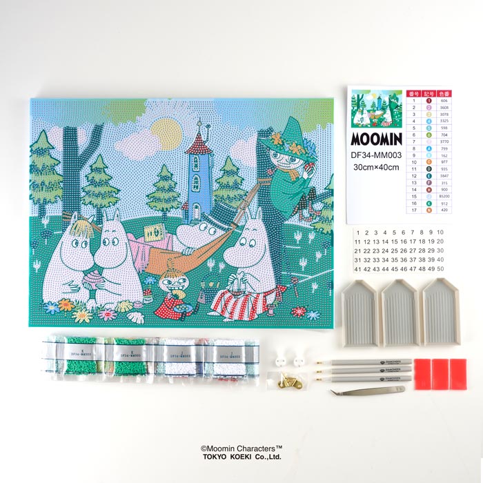 ムーミン「楽しいピクニック」 ダイヤモンドフィックス【MOOMIN アートボード 北欧】