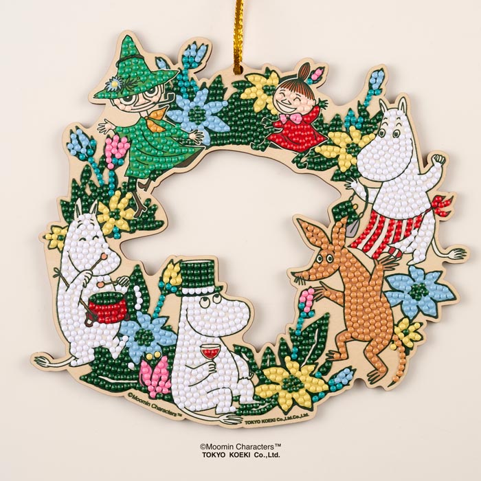 「ムーミンリース」ダイヤモンドフィックス【MOOMIN アートリース ドア飾り 北欧】