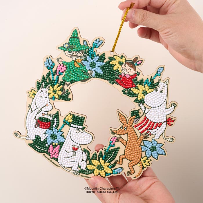 「ムーミンリース」ダイヤモンドフィックス【MOOMIN アートリース ドア飾り 北欧】