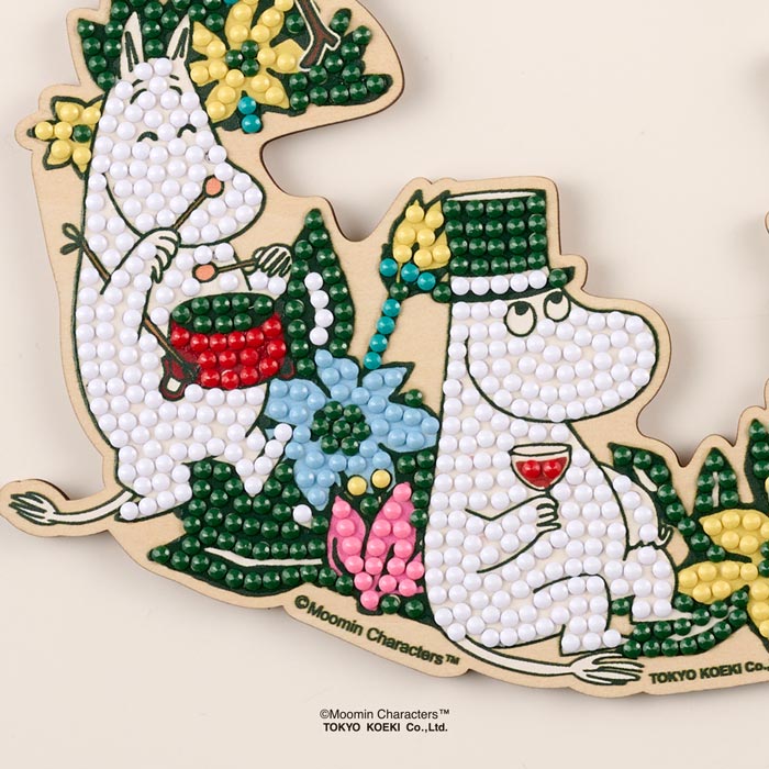 「ムーミンリース」ダイヤモンドフィックス【MOOMIN アートリース ドア飾り 北欧】