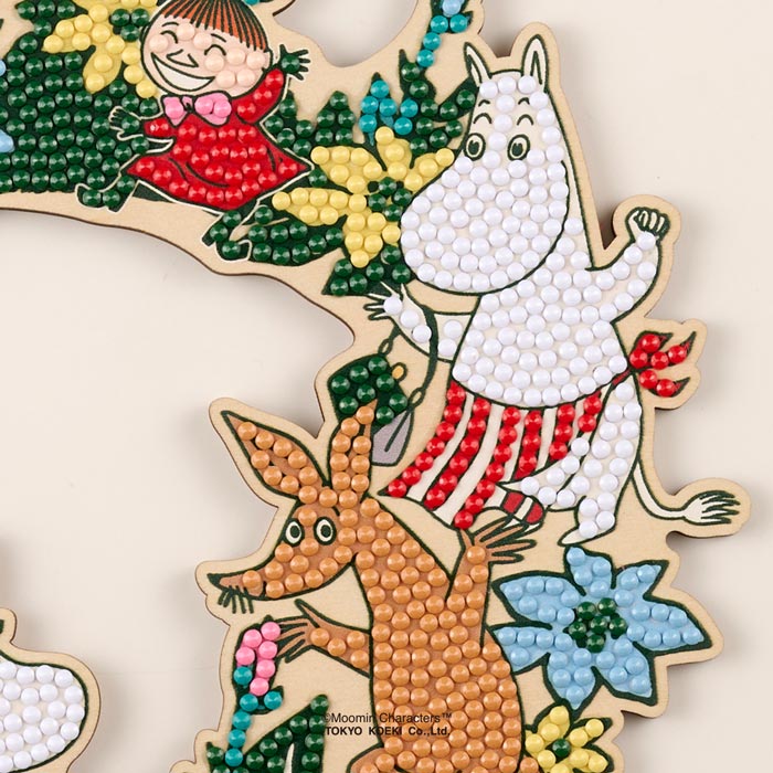 「ムーミンリース」ダイヤモンドフィックス【MOOMIN アートリース ドア飾り 北欧】