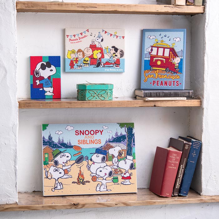 キット/ダイヤモンドフィックス スヌーピー JOE COOL【PEANUTS SNOOPY DIAMONDFIX ダイヤモンドアート ...