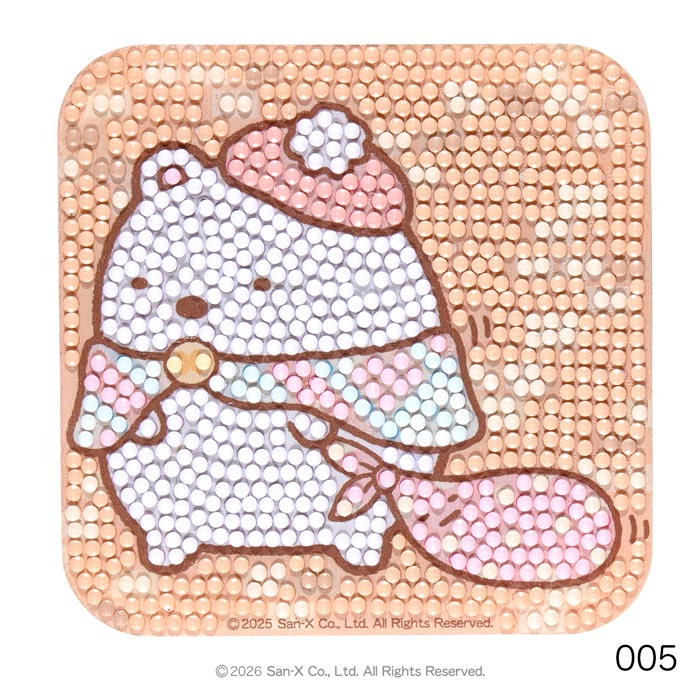 ダイヤモンドフィックス コースター/すみっコぐらし【キット DIAMONDFIX ダイヤモンドアート ビーズを張るだけ クラフト】