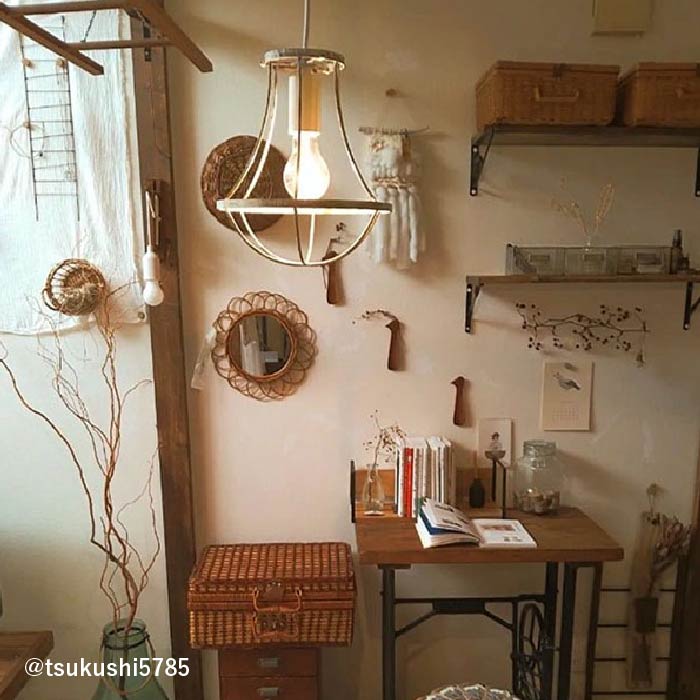 Gemma small shabby white ジェンマスモール シャビーホワイト ペンダントランプ