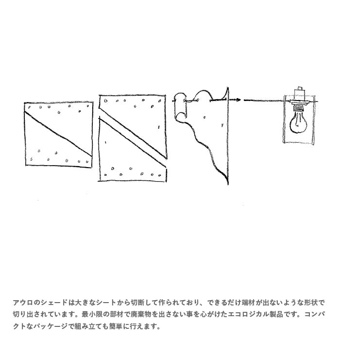 Auro  アウロ ペンダントランプ white/ice
