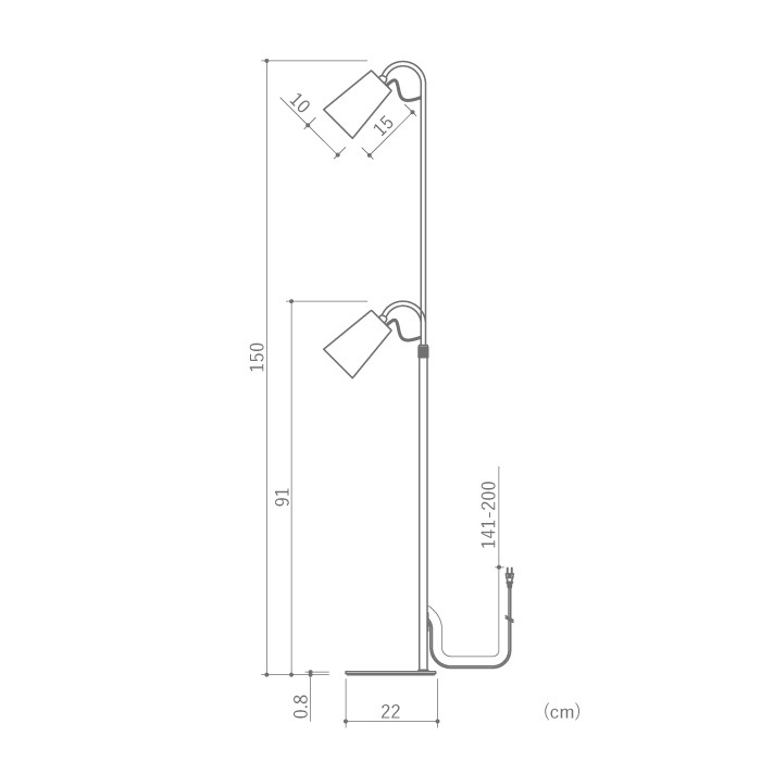 Magnecco マグネッコ フロアランプ