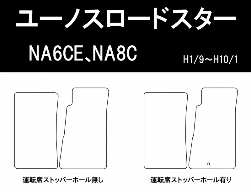 マツダ ユーノスロードスター H1/9～H10/1 NA6CE、NA8C