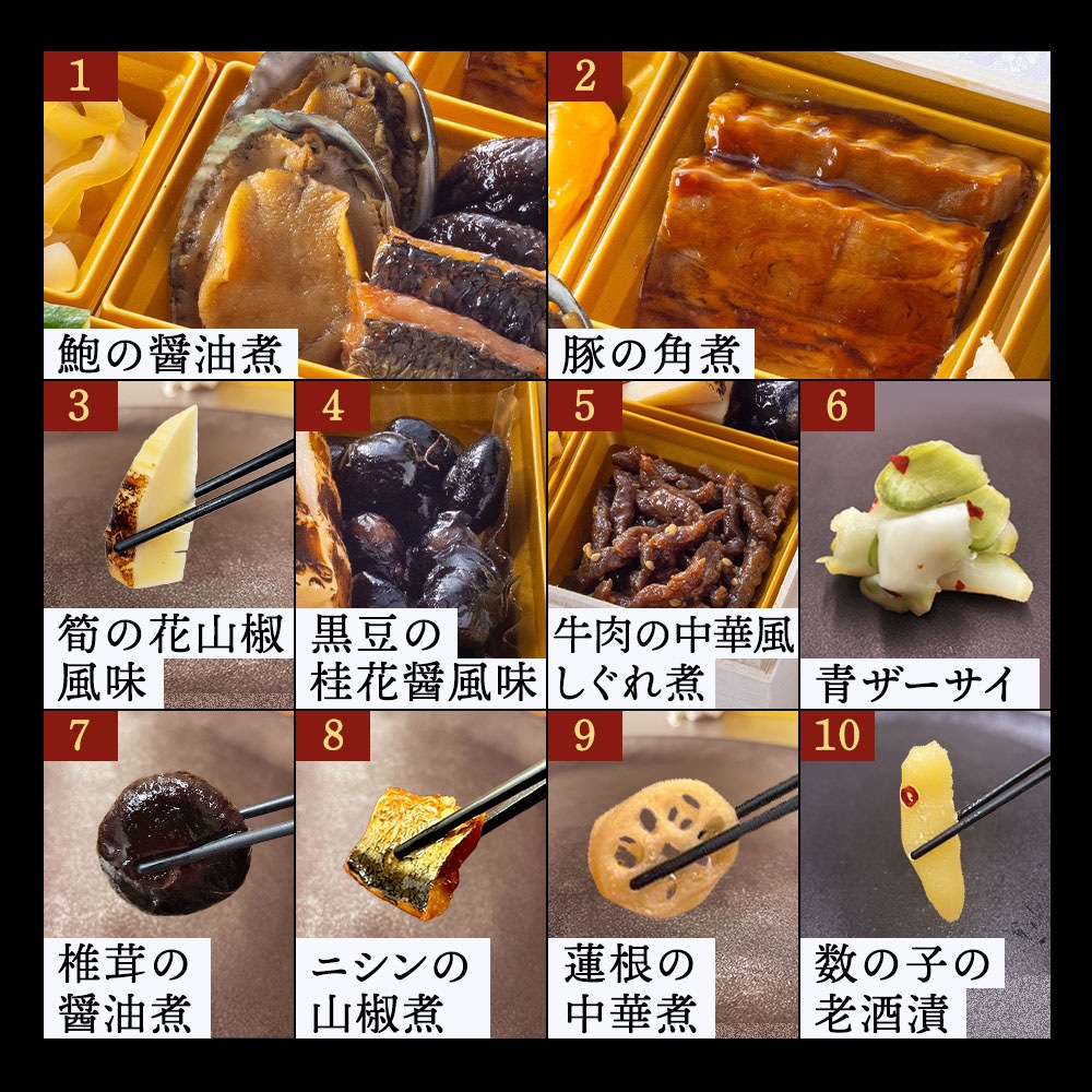 謝朋殿 中華おせち料理一段重