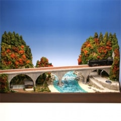 ＨＯゲージ車両展示用ジオラマレンガアーチ橋のある山岳風景（車両は含みません） 楽天市場】【ふるさと納税】Nゲージ鉄道模型ディスプレイ
