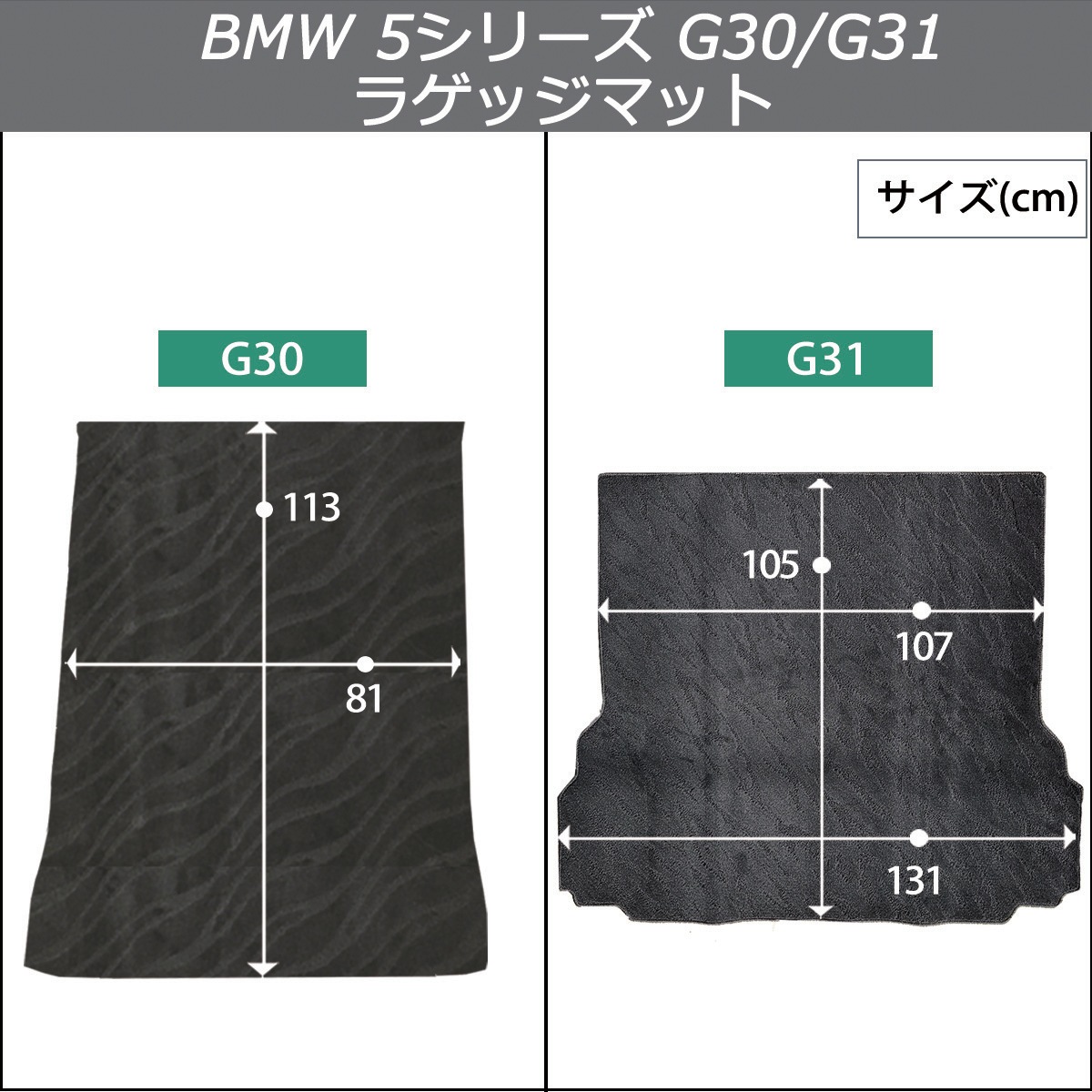 現行  5シリーズ G30 G31【フロアマット＆ラゲッジ】織柄黒 BMW 5シリーズ G30 G31 フロアマット & ラゲッジマット 織柄シリーズ