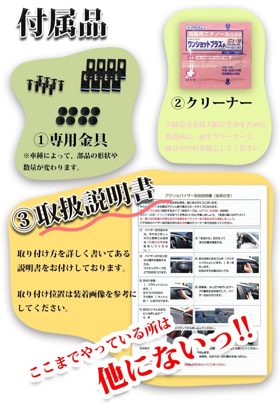 ホンダ ヴェゼル RV系 ヴェゼルe:HEV ドアバイザー サイドバイザー