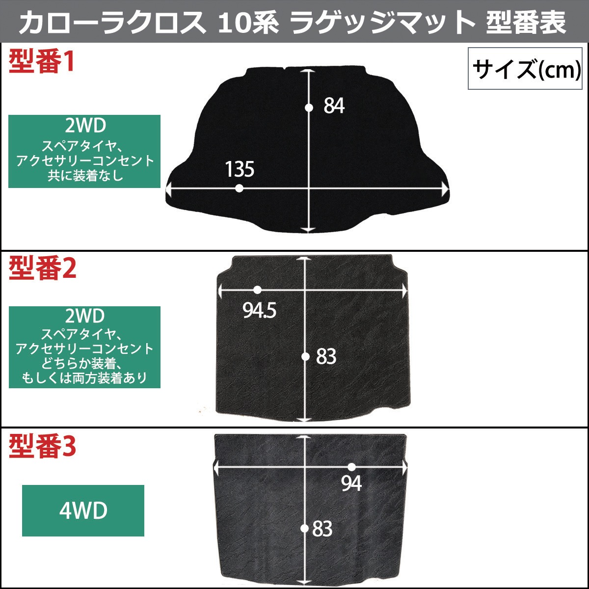 トヨタ 新型 カローラクロス 10系 ZSG10 フロアマット ＆ ラゲッジ 