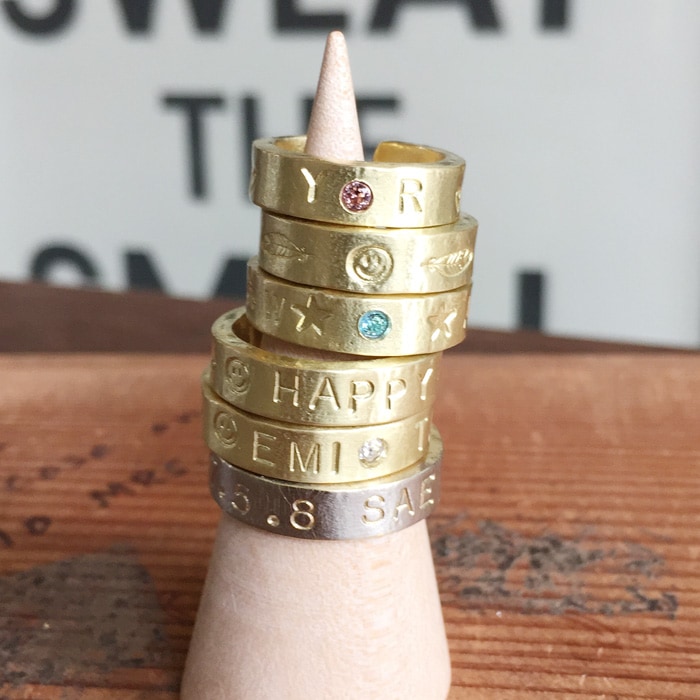 C-ring『名入れ刻印 リング・指輪』店頭限定商品