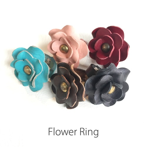 フラワーリング FlowerRing 本革【ヌメ革 】