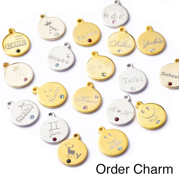 名入れ（名前）刻印チャーム オーダー プレート