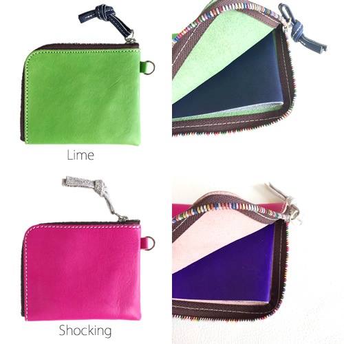 コーナーウォレット 本革【ヌメ革】コンパクト財布