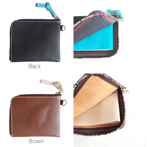 コーナーウォレット 本革【ヌメ革】コンパクト財布