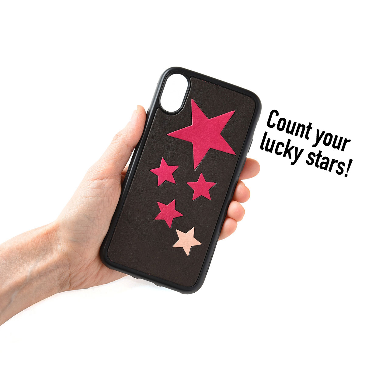 iPhoneOpenCase:   DesignH：マーク埋込み/スターズ