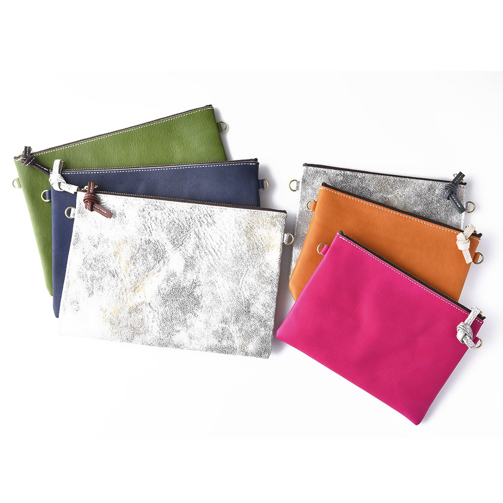 Flat Pouch / レザーフラットポーチ