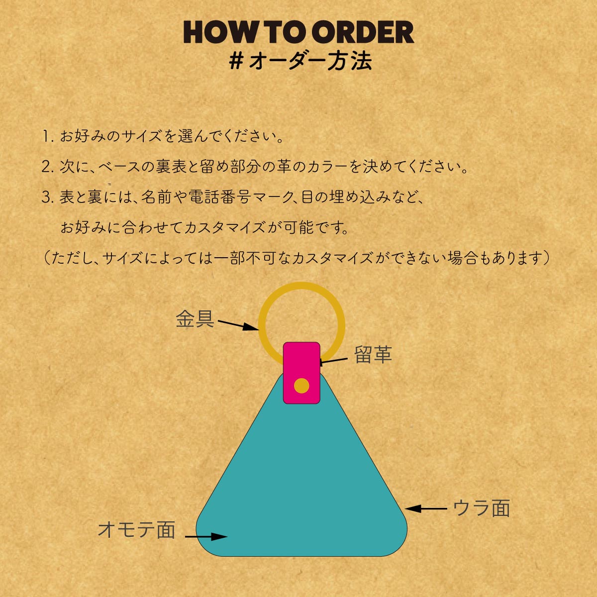 WanTag【トライアングルM/40mm】ペット用犬 迷子札