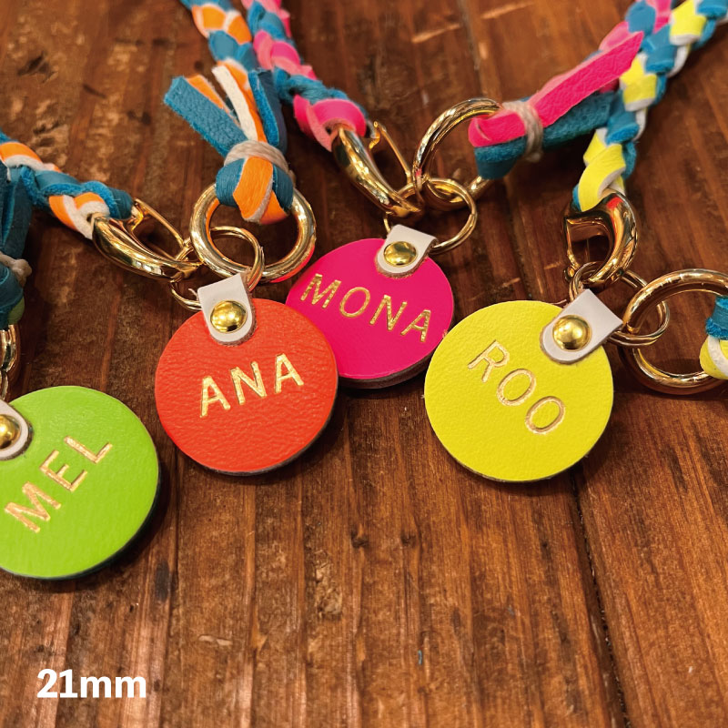 WanTag【ラウンド21mm-50mm】ペット用犬 迷子札