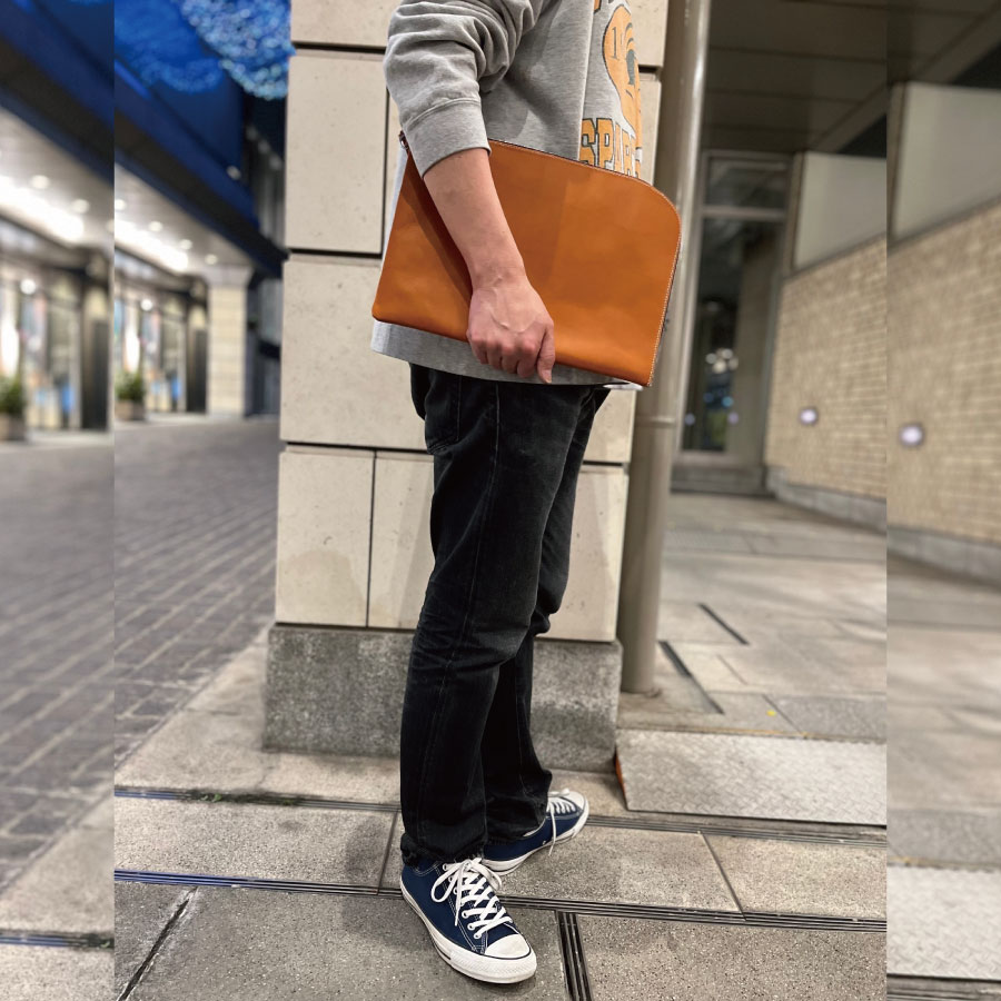 Clutch Bag for Men レザークラッチバッグ: Diral