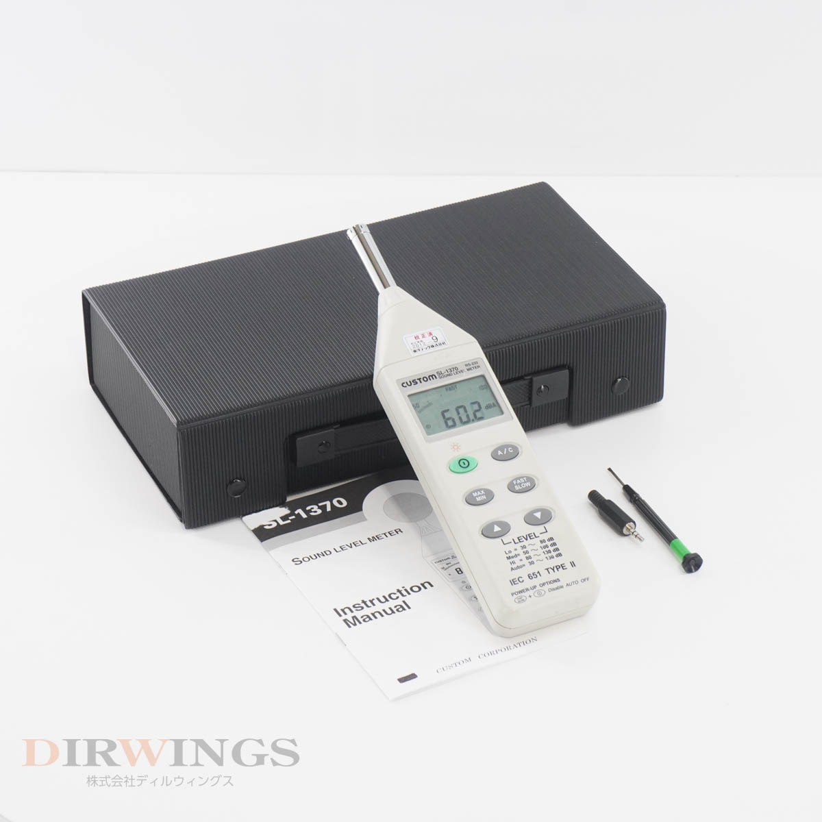 [DW]USED 8���ݾ� CUSTOM SL-1370 SOUND LEVEL METER ������ ������ɥ�٥�᡼���� �谷������ [06007-0065]