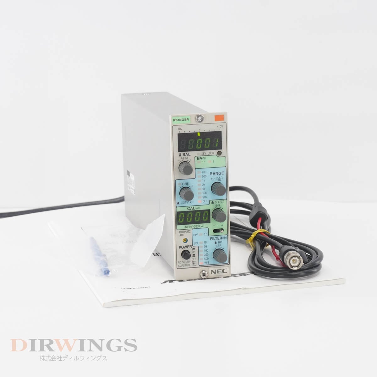 [DW]USED 8���ݾ� 6������ ����2024ǯ10��ޤ�ͭ�� Avio NEC San-ei AS1803R STRAIN AMPLIFIER ư�Ҥ���¬��� ���ȥ쥤��...[05978-0029]