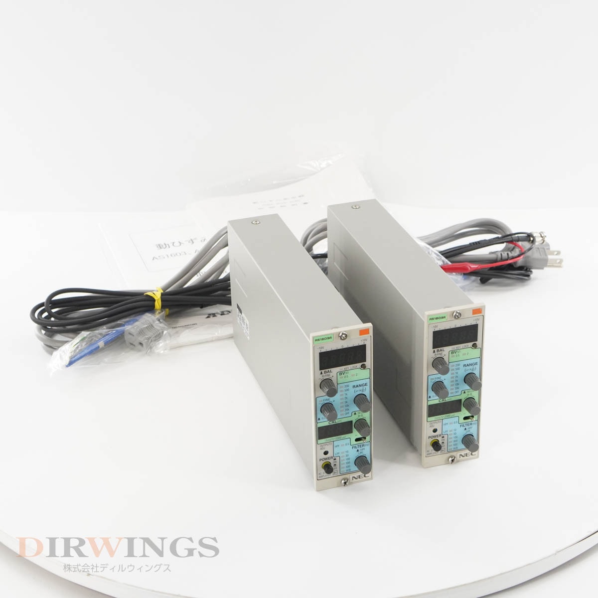[DW]USED 8���ݾ� 2�楻�å� NEC San-ei A��D AS1803R STRAIN AMPLIFIER ư�Ҥ���¬��� ���ȥ�󥢥�� �Ÿ������� �谷��...[06195-0178]